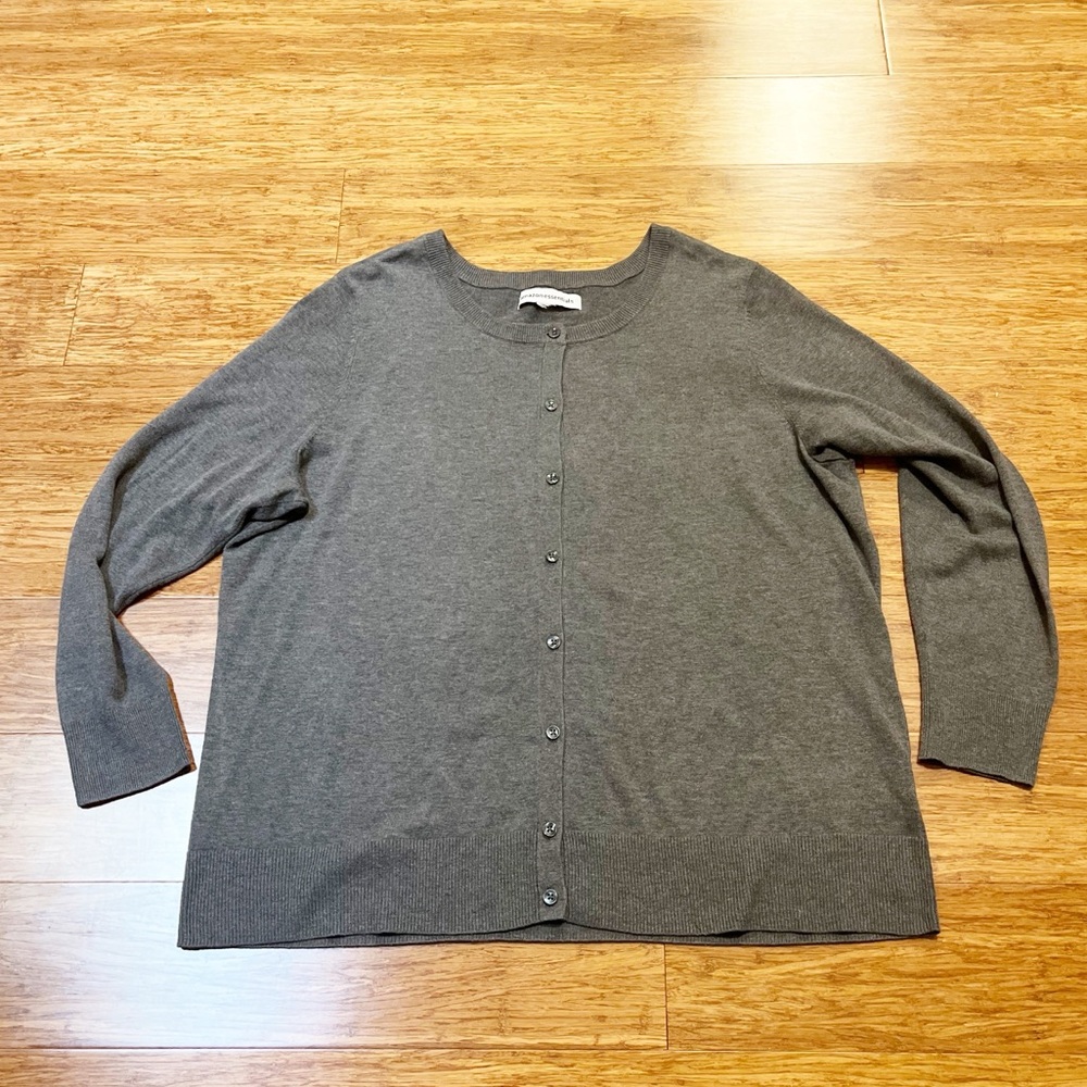 Amazon Essentials Gray Button-Up Cardigan | Capsu… - image 7